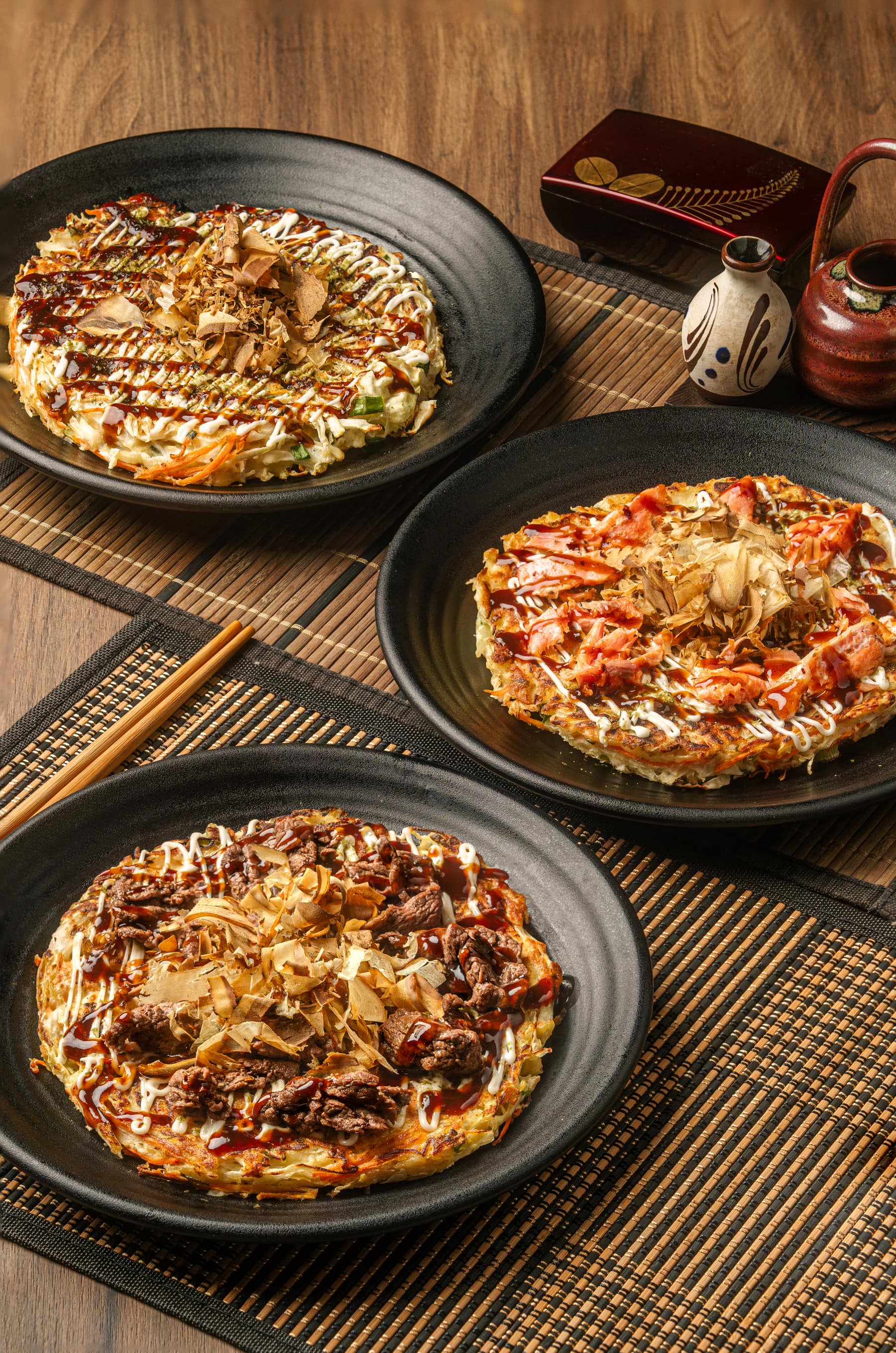 Okonomiyaki at Torii Teppanyaki